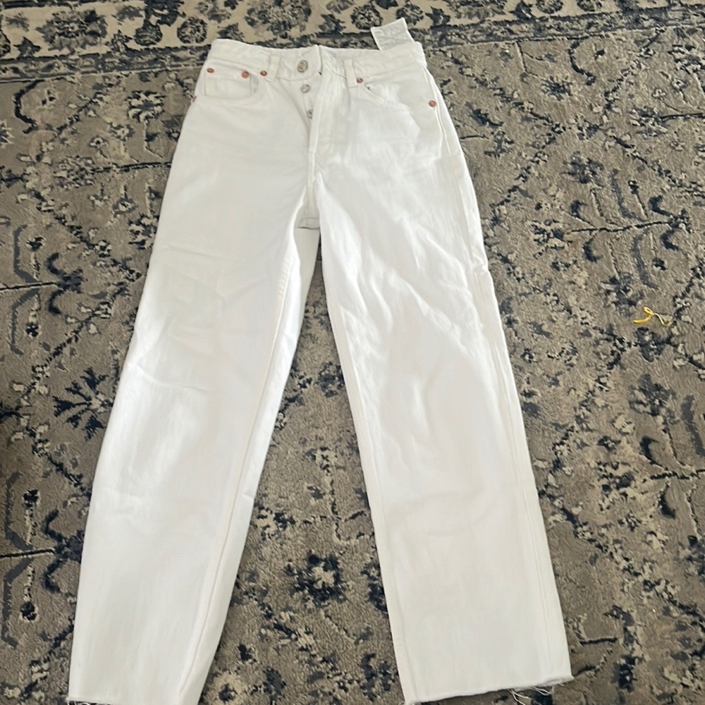 Zara white jeans